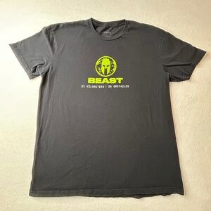 Spartan brand Mens Large BEAST Race Running Obstacle Course Finisher Shirt